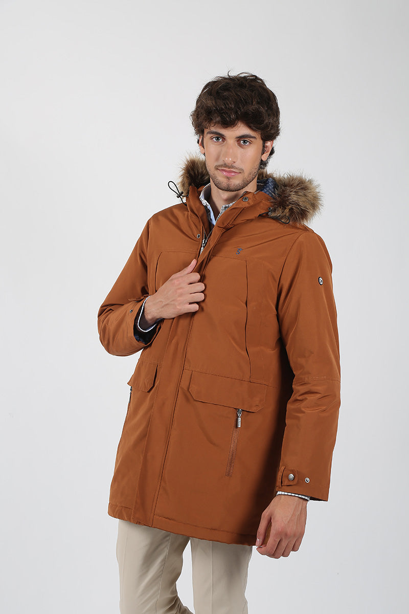 Parka marron clair