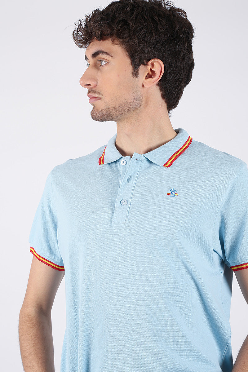 Polo España celeste