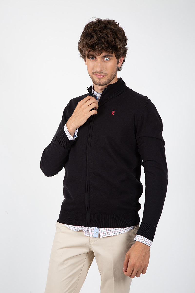 Chaqueta Cremallera Negro
