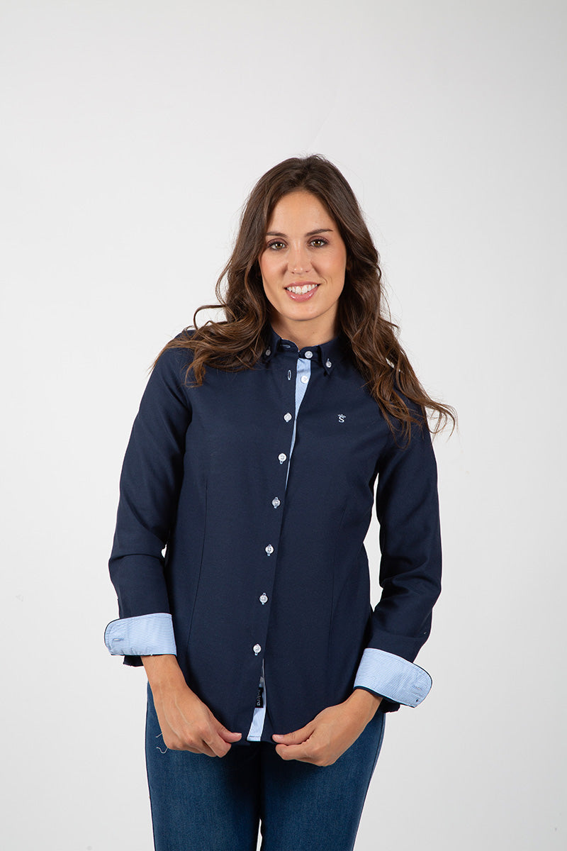 Camisa Óxford Marino