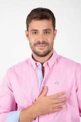 Camisa Cuadros Rosa