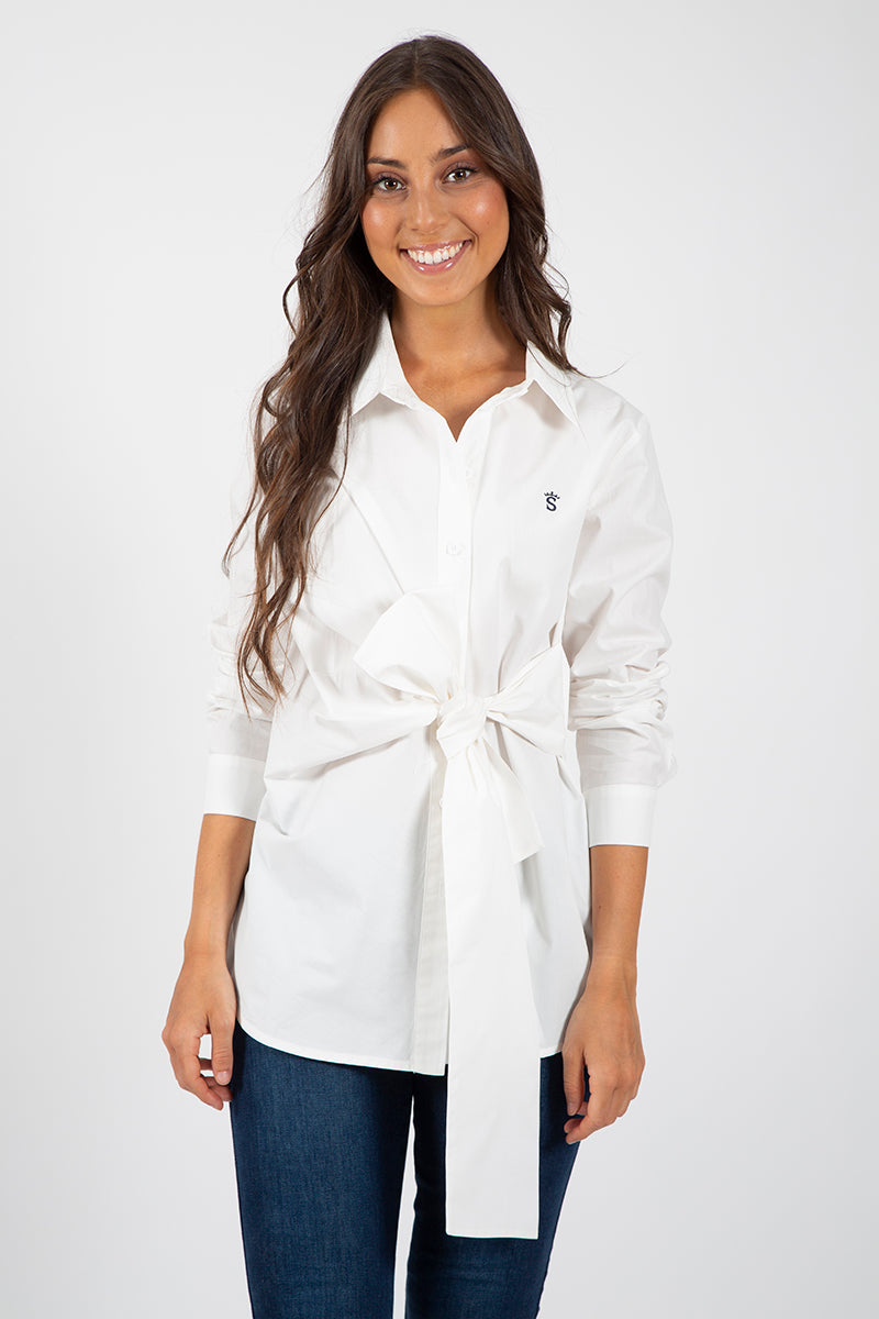 Blusa Blanco lazo