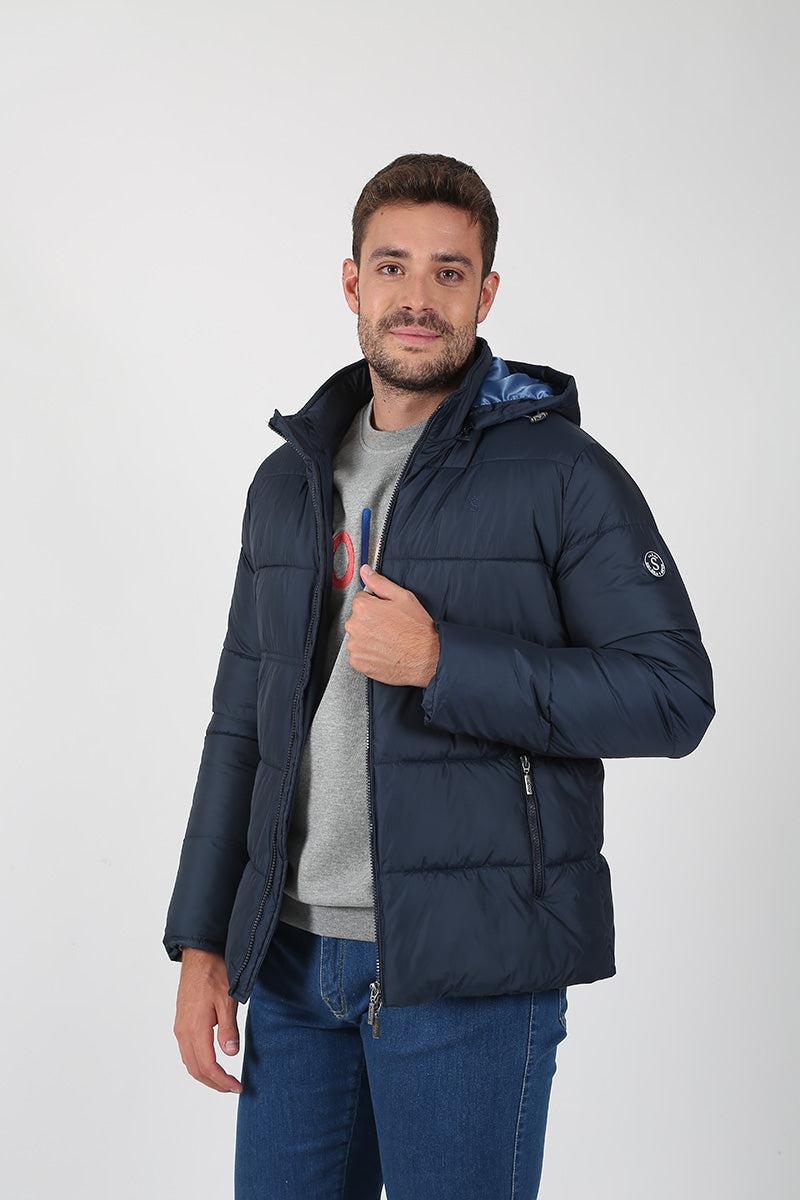 Navy Banded Parka