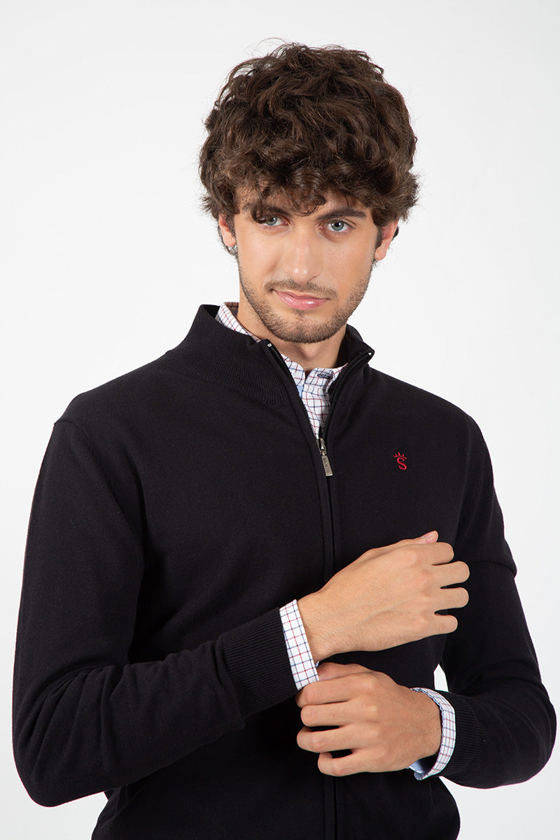 Chaqueta Cremallera Negro