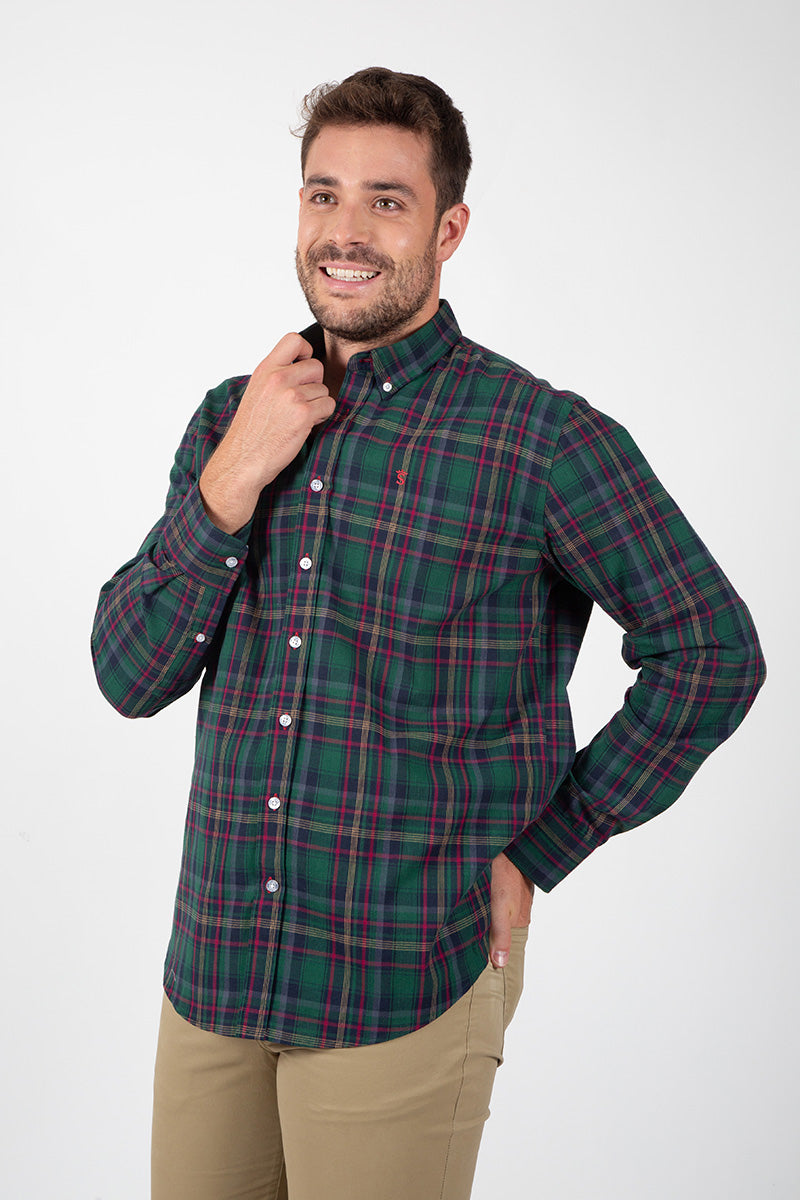 Green Checkered Color Shirt