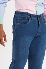 Pantalon bleu moyen