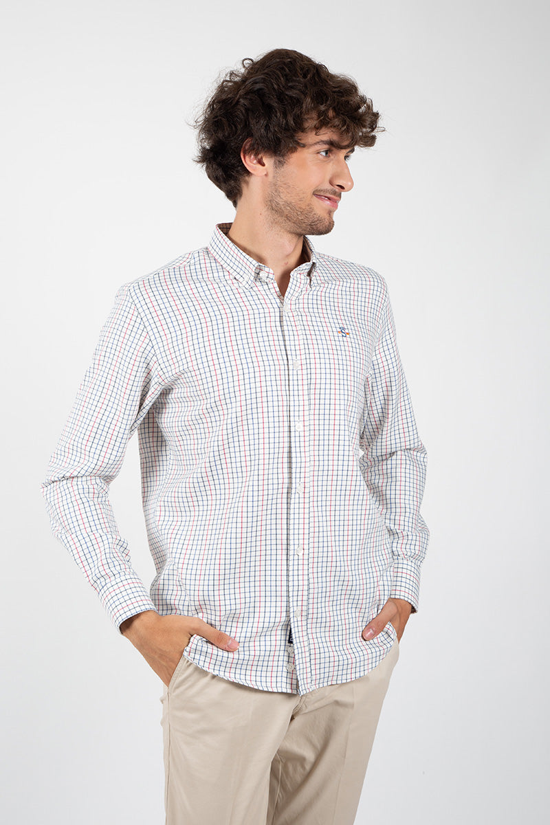 Blue, Green and Red Checkered Shirt