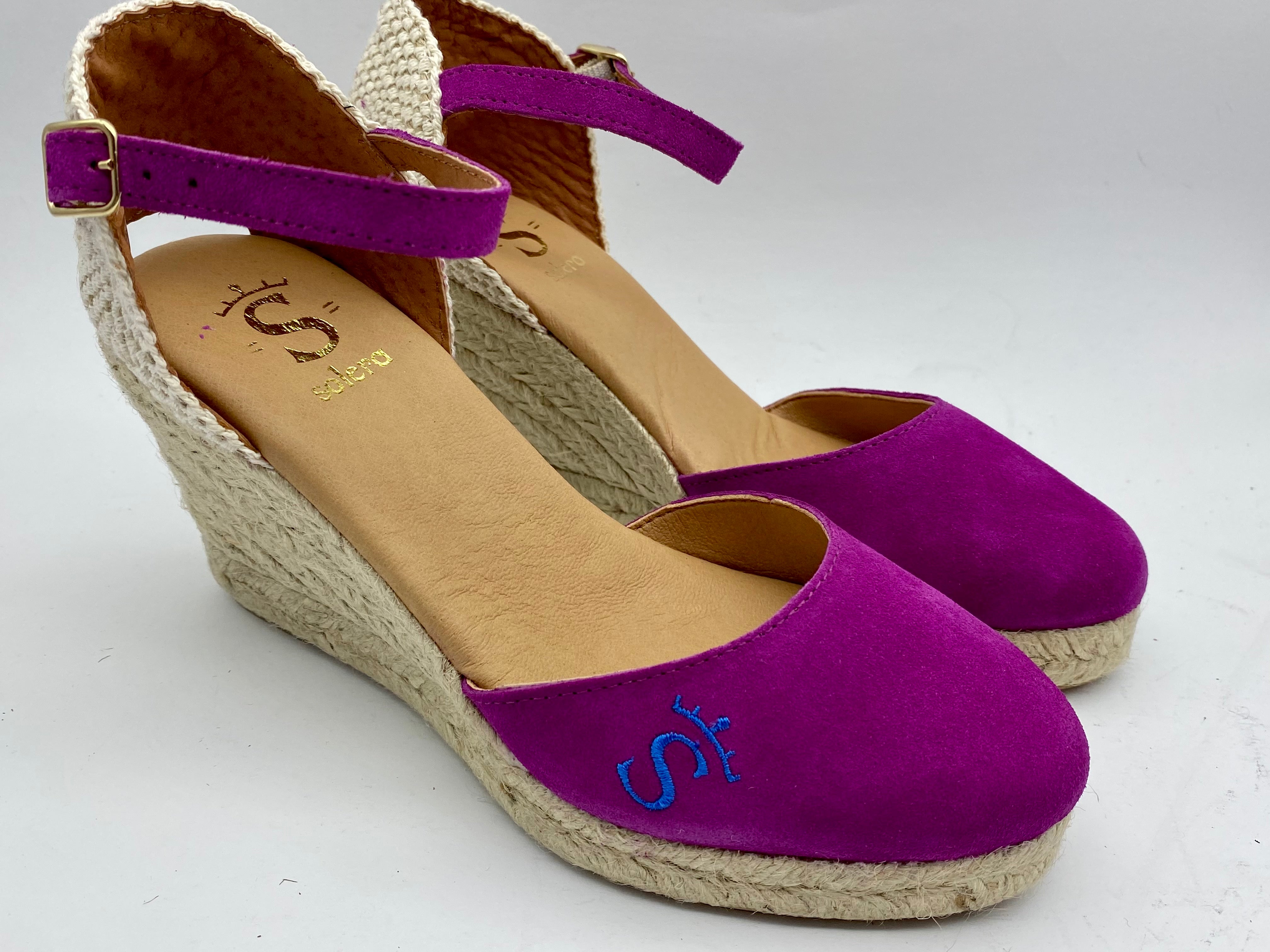 Fuchsia Wedge Espadrille