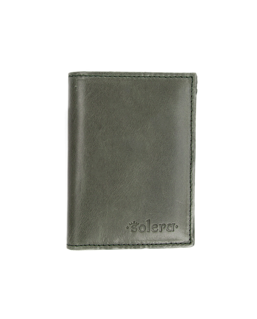 Portefeuille vertical vert chasse